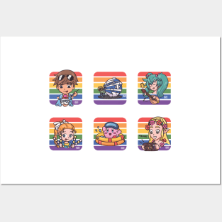 Pride Summer Gaming Sticker Pack 03 Posters and Art